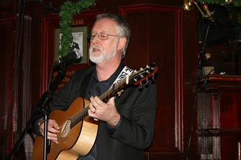 Jim King playing at Jinty McGinty'a Ashton Lane. Photo: Jim King playing at Jinty McGinty'a Ashton Lane.