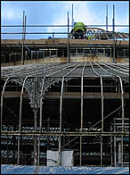 Photo: Kibble Palace being dismantled.