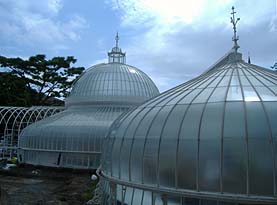 Photo: Kibble Palace being rebuilt.