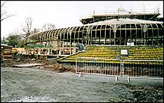 Photo: Work on the Kibble Palace.