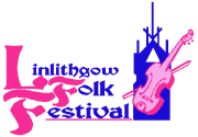 Image: linlithgow folk festival logo.