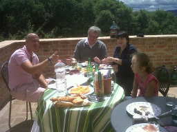 Photo: lunch on the terrazzo.