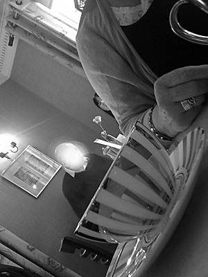 Man in tea cup York. Photo: Man in tea cup York.
