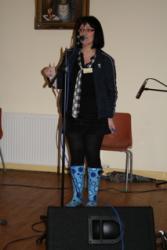 Photo: mary in her wellies.