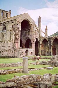 Photo: Melrose Abbey.