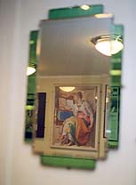 Photo: Mirror in Fanny Trollope restaurant.