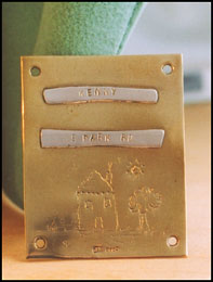 Photo: Name plate.