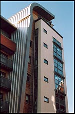 Photo: New building at Partick Cross.