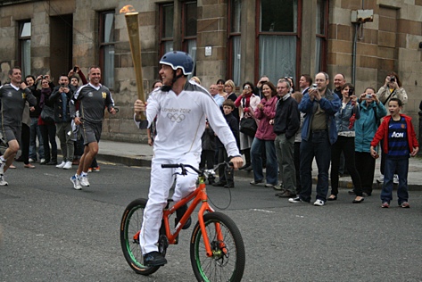 Photo: The Olympic Torch comes to Partick, Glasgow.
