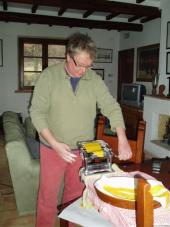 Photo: pasta making.