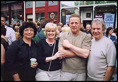 Photo: Pat and friends at festival.