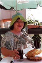 Photo: Pat relaxes in Madiera.