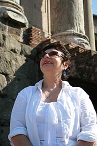 Photo: Pat at the Roman Forum.