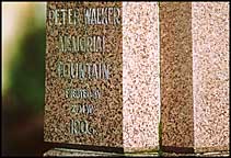 Photo: Peter Walker Memorial Fountain.