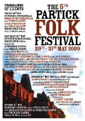Photo: partick folk festival poster.