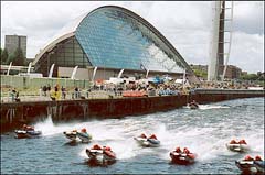 Photo: Boats racing on Clyde.