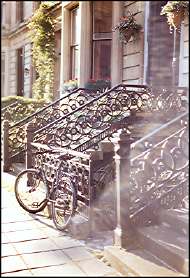 Photo: Bike and railings West End.