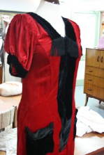 Photo: red vintage dress.