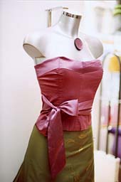 Photo: Red top, green skirt.