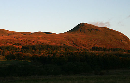 Photo: Evening hills near Carbeth.
