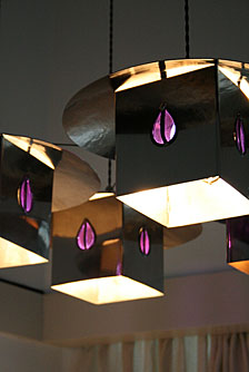 Charles Rennie Mackintosh lights. Photo: Charles Rennie Mackintosh lights.