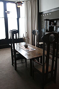 Charlies Rennie Mackintosh room at The Hunterian Gallery. Photo: Charlies Rennie Mackintosh room.