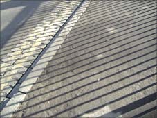 Photo: Shadow on the road.