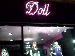 Photo: doll shop window.