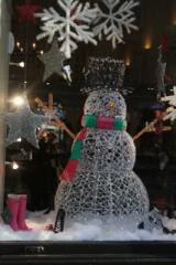 Photo: snowman window.