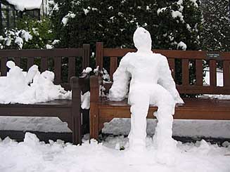 Photo: Snowman.