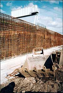 Photo: Glasgow Harbour construction scene.