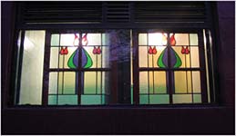 Photo: Stain glass window.