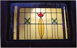 Photo: Stain glass window.