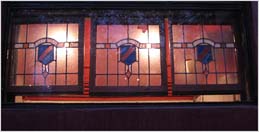 Photo: Stain glass window.