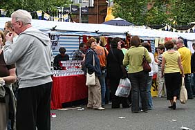 Festival stalls. Photo: Festival stalls.