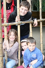 Photo: The kids at the Zoo.