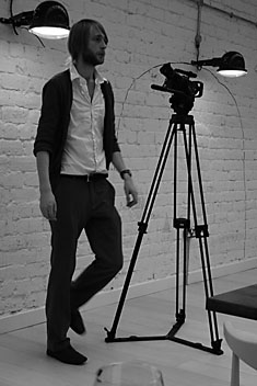 Photo: Videoing the launch of Zizzi.
