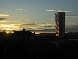 Photo: View from balcony in Anniesland.