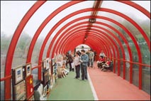 Photo: Art on sale in Clyde walkway.