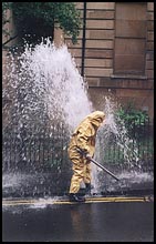 Photo: Burst water hydrant.