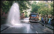 Photo: Burst water hydrant.