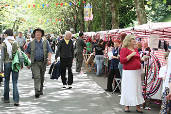 Photo: Glasgow West End Festival stalls at Kelvin Way.