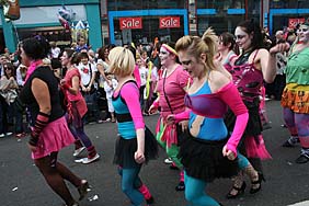 Glasgow Film Festival parade 2008. Photo: Glasgow Film Festival parade 2008.