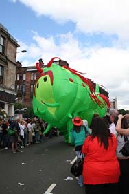 Glasgow Film Festival parade 2008. Photo: Glasgow Film Festival parade 2008.