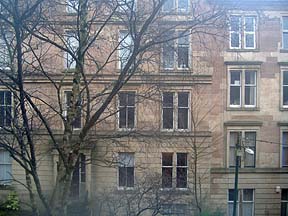 Photo: View form Glasgow West End window.