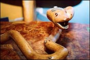 Photo: Wooden snake.