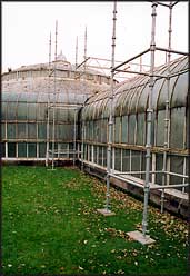 Photo: Work starts at the Kibble Palace.