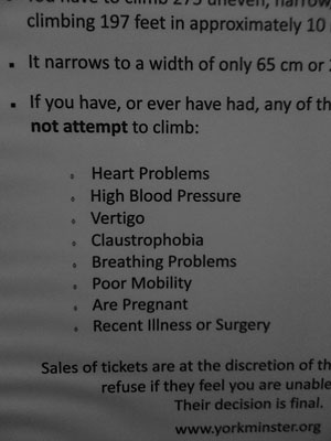 Warning - don't try these stairs if you aren't well. Photo: Warning - don't try these stairs if you aren't well.