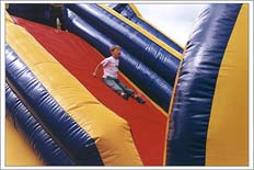 Coming down the slide