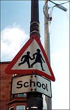 Street Sign: School